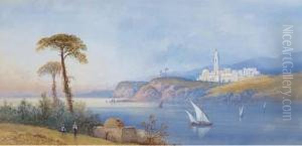 On Lake Constance, Spain; And On Lake Leo, Spain Oil Painting by Edwin St John