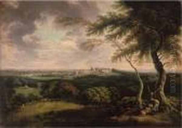 Windsor And Eaton From St. Leonards Oil Painting by Joseph Constantine Stadler