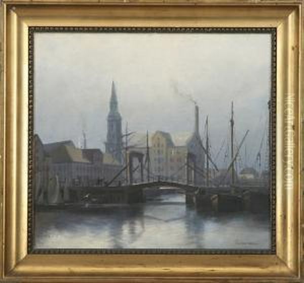 Knippelsbro In Copenhagen by Fritz Staehr-Olsen