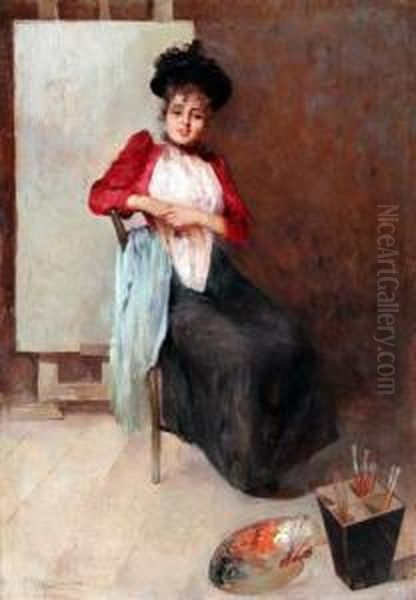 La Sua Modella Oil Painting by Arturo Stagliano