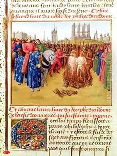 Supplication of the heretics Oil Painting by Jean Fouquet