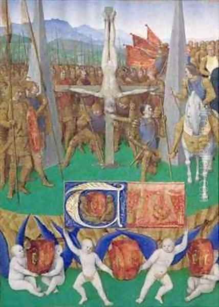 The Martyrdom of St Peter before Emperor Nero Oil Painting by Jean Fouquet