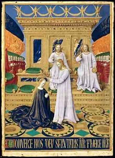 The Coronation of the Virgin Oil Painting by Jean Fouquet