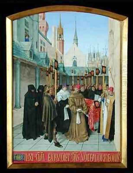 Service for the Dead Oil Painting by Jean Fouquet