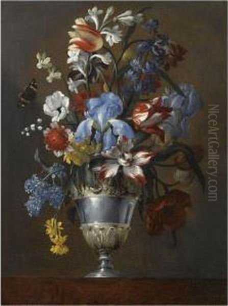 Still Life With Tulips Oil Painting by Giovanni Stanchi