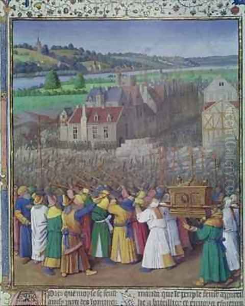 The Fall of Jericho Oil Painting by Jean Fouquet