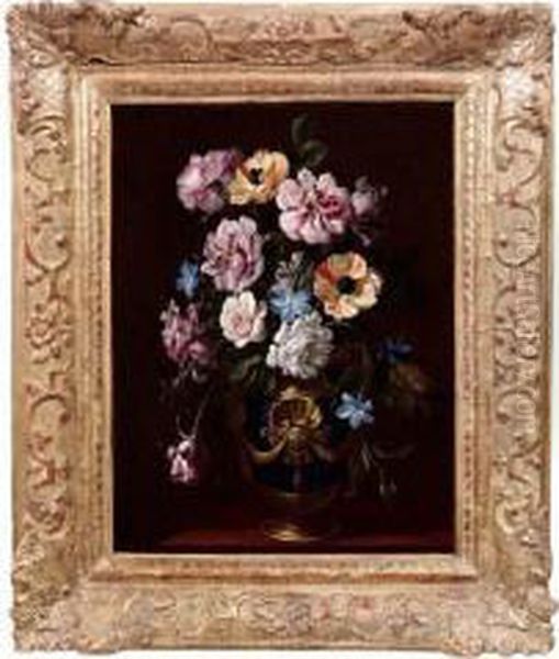 Vaso Di Fiori Oil Painting by Giovanni Stanchi