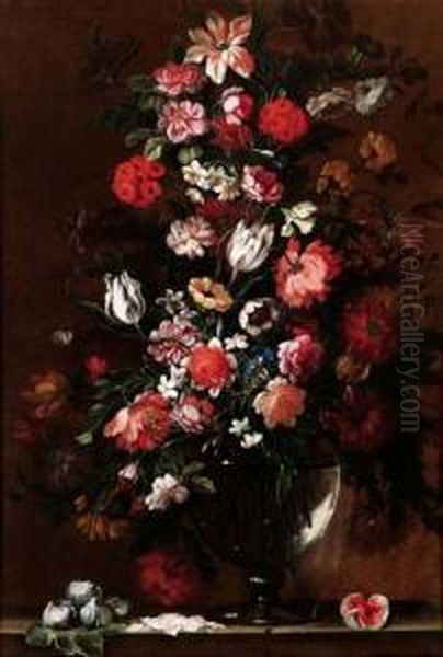 Vaso Di Fiori Oil Painting by Giovanni Stanchi