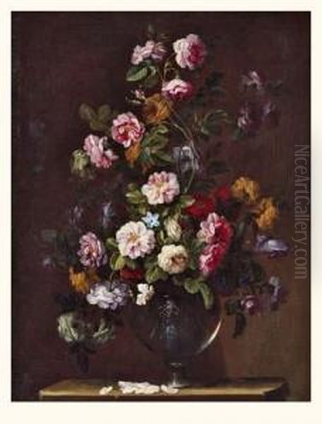 Ecole Italienne Xviie Siecle Oil Painting by Giovanni Stanchi