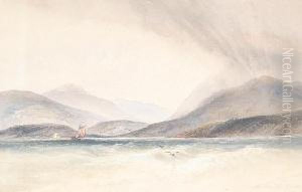 On The Water Oil Painting by George Clarkson Stanfield