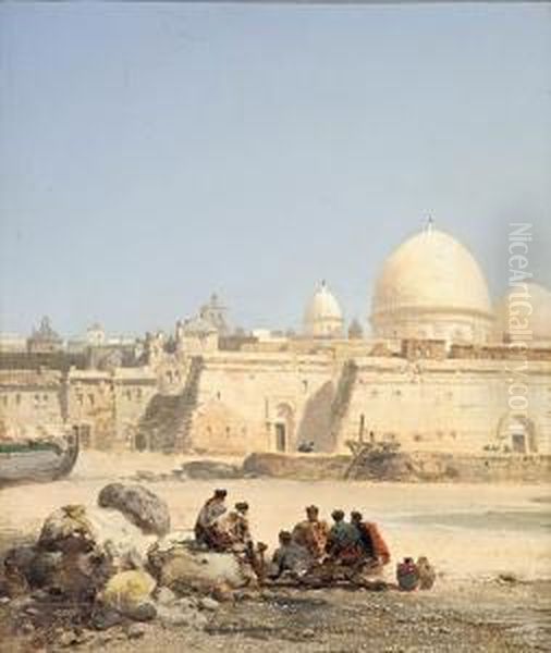 Capricho De Cadiz Oil Painting by George Clarkson Stanfield