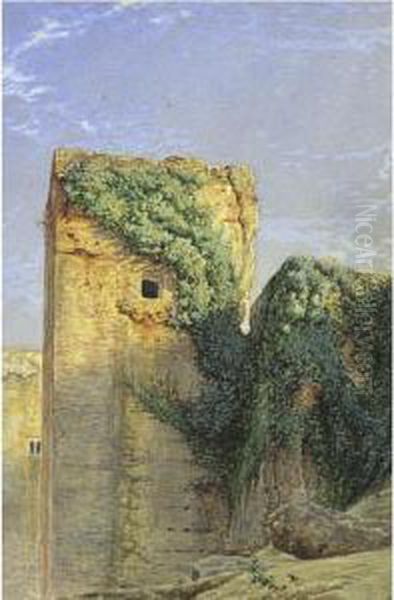 Views Of Granada: A Pair Of Paintings Oil Painting by Henry Stanier