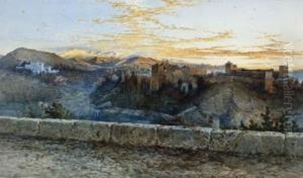 A View Of Granada Oil Painting by Henry Stanier