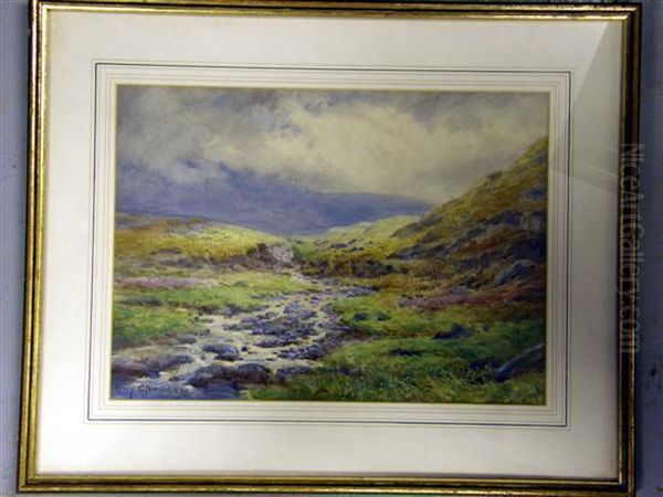 On The Moors Oil Painting by Henry Stannard