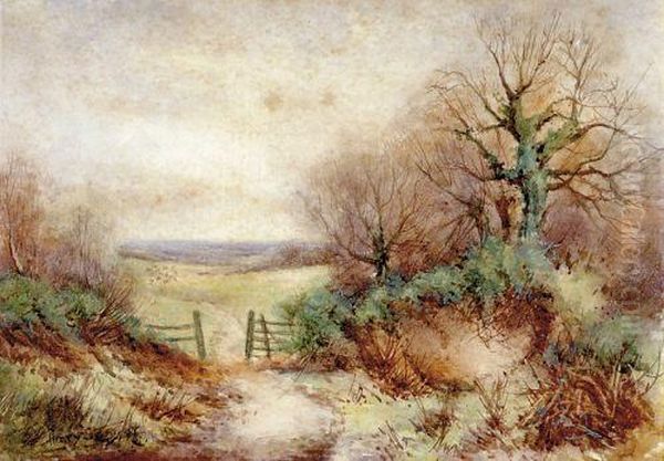 Landscape Of Pasture Oil Painting by Henry Stannard