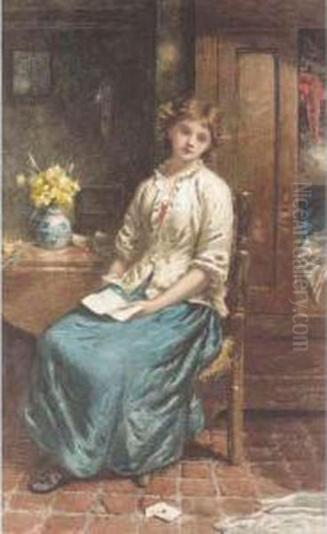 The Love Letter Oil Painting by George Clark Stanton