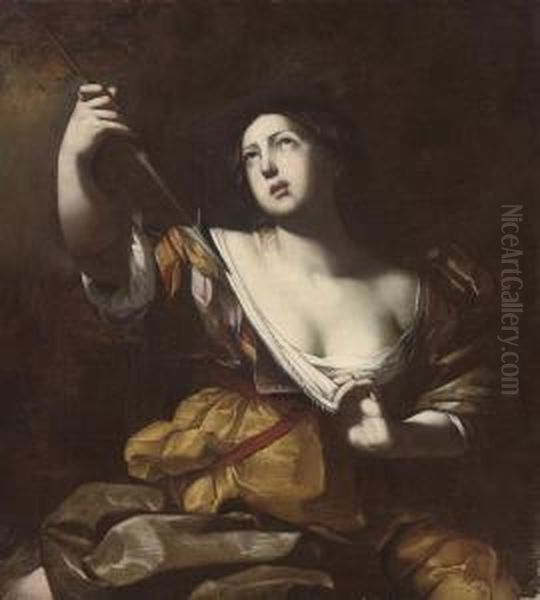 Lucretia Oil Painting by Massimo Stanzione