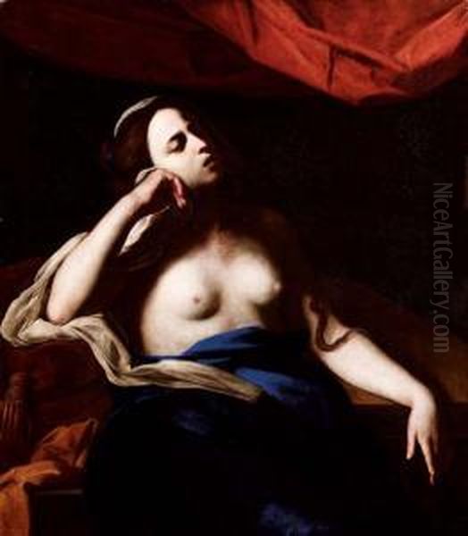 La Morte Di Cleopatra Oil Painting by Massimo Stanzione