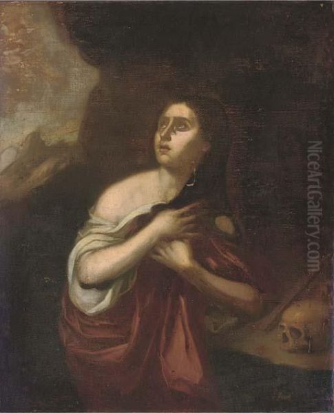 The Penitent Magdalen Oil Painting by Massimo Stanzione