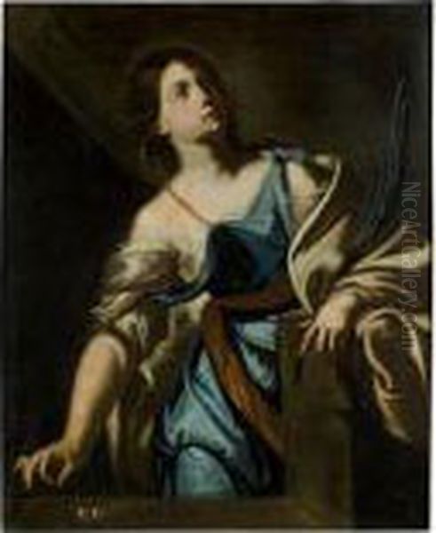 Saint Lucy Oil Painting by Massimo Stanzione