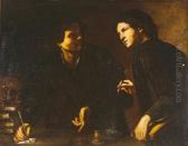 Saints Cosmas And Damian Oil Painting by Massimo Stanzione