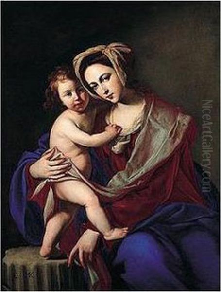 The Madonna And Child Oil Painting by Massimo Stanzione