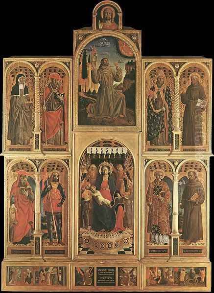 Altarpiece 1476 Oil Painting by Vincenzo Foppa