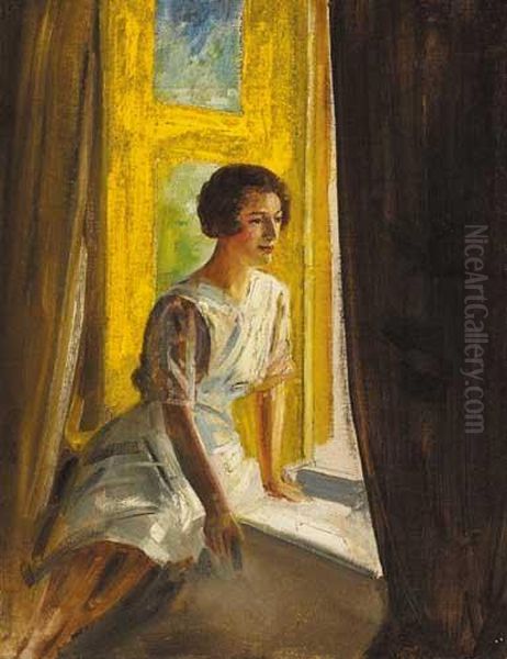 Anne, The Artist's Daughter Oil Painting by Robert Ponsonby Staples