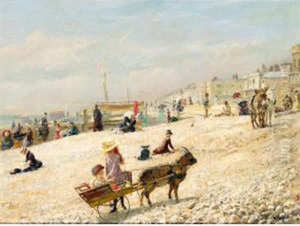 Littlehampton Beach Oil Painting by Robert Ponsonby Staples