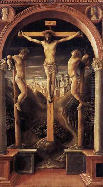 Crucifixion 1456 Oil Painting by Vincenzo Foppa