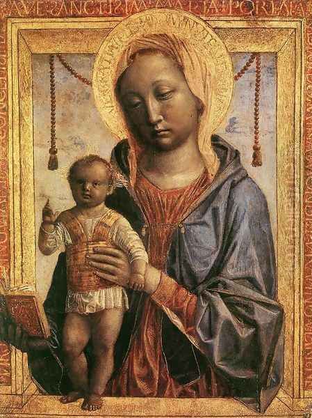 Madonna of the Book (Madonna del libro) Oil Painting by Vincenzo Foppa