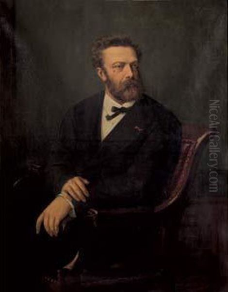 Portrait De Monsieur A La Legion D'honneur Oil Painting by Julius Josephus Gaspard Starck