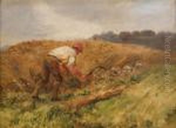 The Reaper Oil Painting by Arthur James Stark