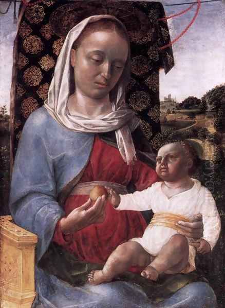 Virgin and Child Oil Painting by Vincenzo Foppa