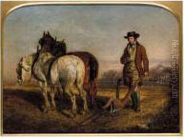 Burns At The Plough Oil Painting by Gourlay Steell