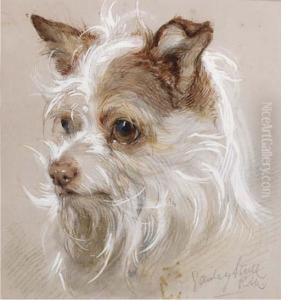 Mite, A Terrier Oil Painting by Gourlay Steell