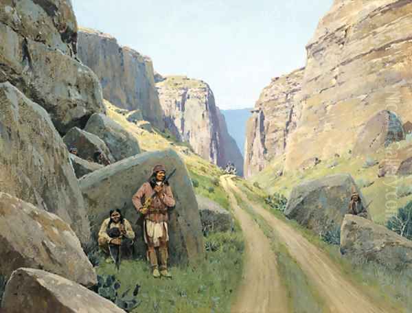 The Ambush Oil Painting by Henry Farny