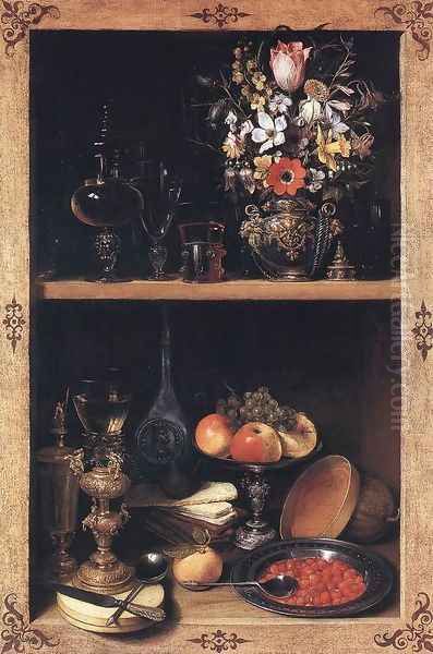 Cupboard c. 1610 Oil Painting by Georg Flegel