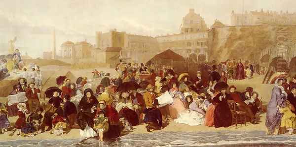 Life At The Seaside, Ramsgate Sands Oil Painting by William Powell Frith