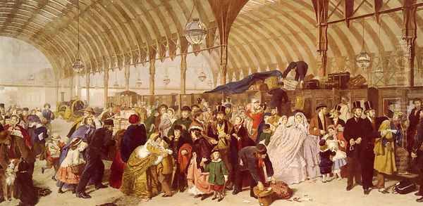 The Railway Station Oil Painting by William Powell Frith