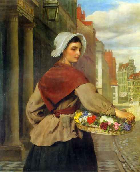 The Flower Seller Oil Painting by William Powell Frith