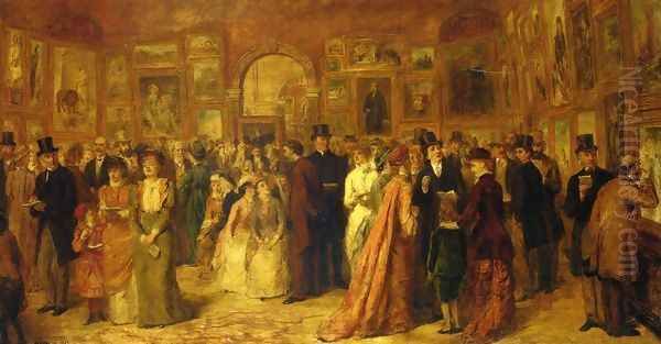 The Private View, 1881 Oil Painting by William Powell Frith