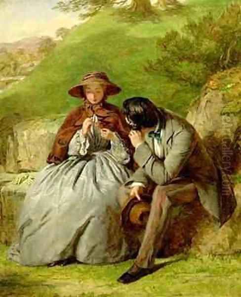 Lovers Oil Painting by William Powell Frith