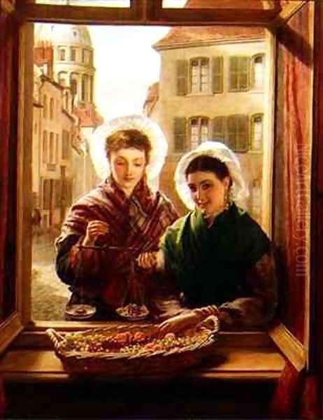 At my window Boulogne Oil Painting by William Powell Frith