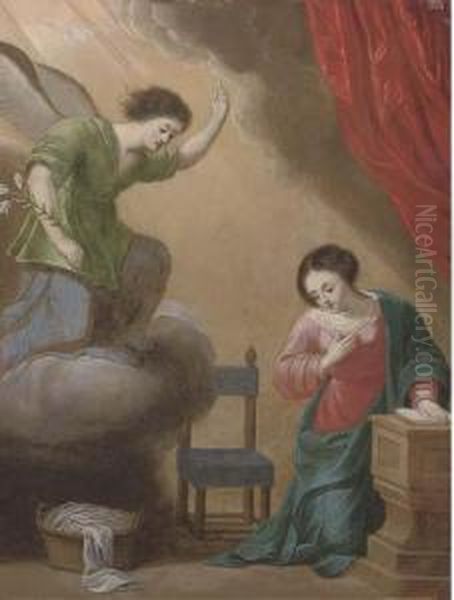 The Annunciation Oil Painting by Jacques De Stella