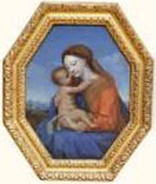 Vierge A L'enfant Oil Painting by Jacques De Stella