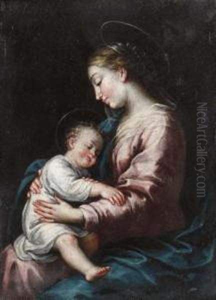 The Virgin And Child Oil Painting by Jacques De Stella