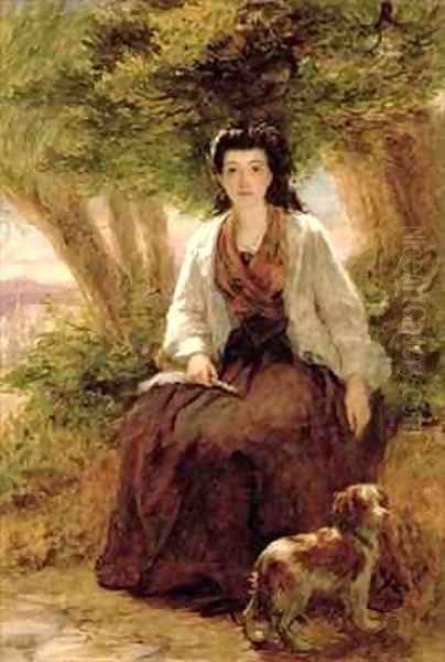 Sternes Maria from A Sentimental Journey Oil Painting by William Powell Frith