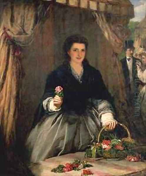 The Flower Seller 2 Oil Painting by William Powell Frith