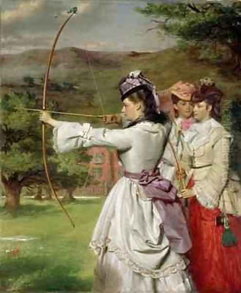 The Fair Toxophilites Oil Painting by William Powell Frith